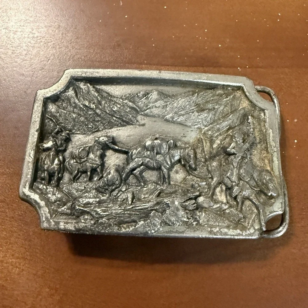 Vintage Siskiyou Western Belt Buckle 1980s Original